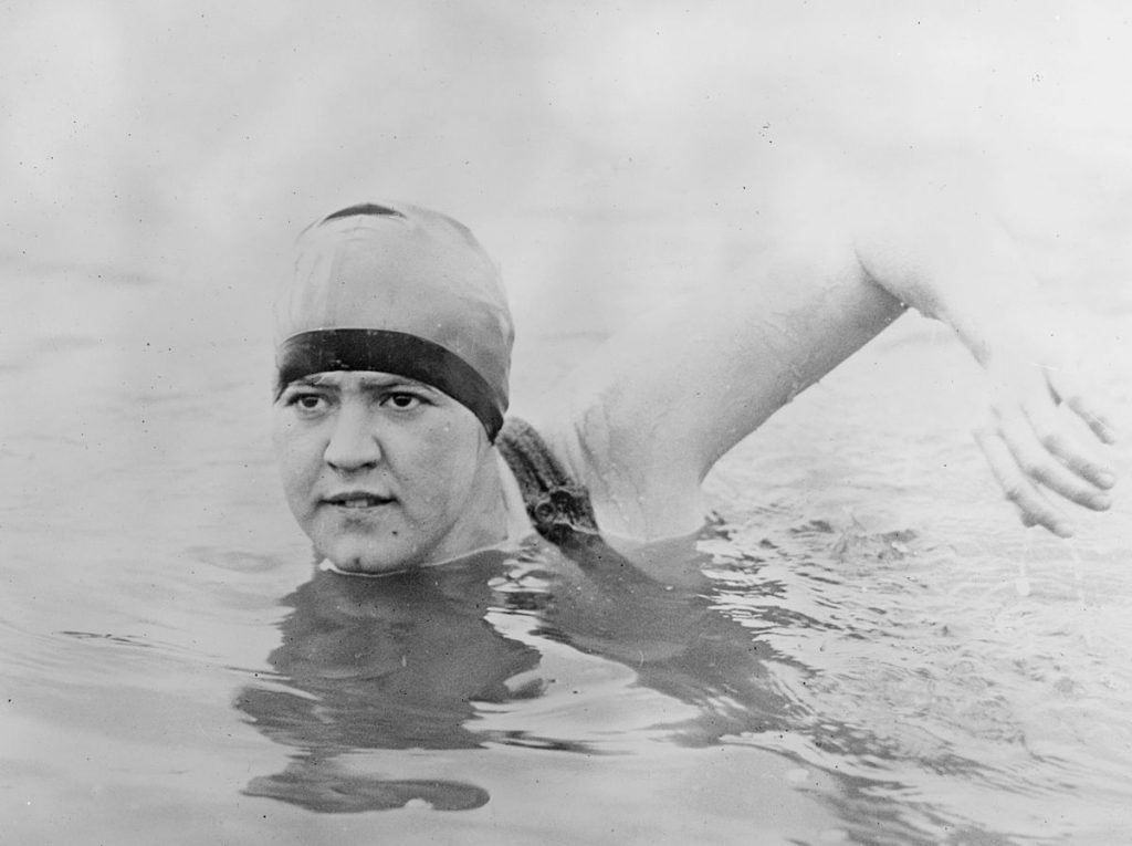 Primera mujer nadar en el canal Gertrude Ederle