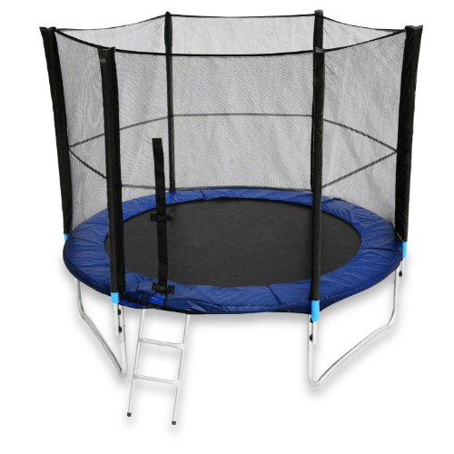 We R Sports Trampolín con red de seguridad Escalera Cubierta para lluvia 6 pies, ...
