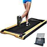 Cinta de correr DESKFIT para escritorio - En forma y saludable en la oficina y en el hogar | Ejercicio y trabajo ergonómico | Muy silencioso y fácil de almacenar | Incl. práctico soporte para tableta, Mando a distancia + App | DFT200