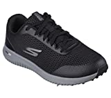 Zapatos de golf para hombre Skechers Max Fairway 3 Arch Fit Spikeless, negro / gris, 42 EU