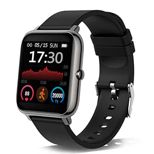 Donerton Smartwatch, Fitness Tracker Watch Men Smart Watch Sleep Monitor de frecuencia cardíaca, Sports Activity Tracker Podómetro Cronómetro, Smartband Notificaciones Mensajes Music Camera Controller