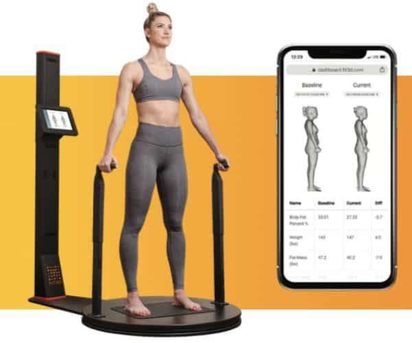Prueba de composición corporal con 3D Body Scanner